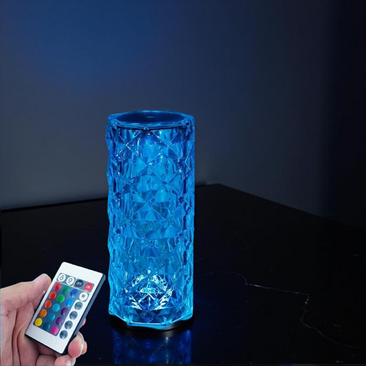 Veilleuse LED en cristal avec projection tactile